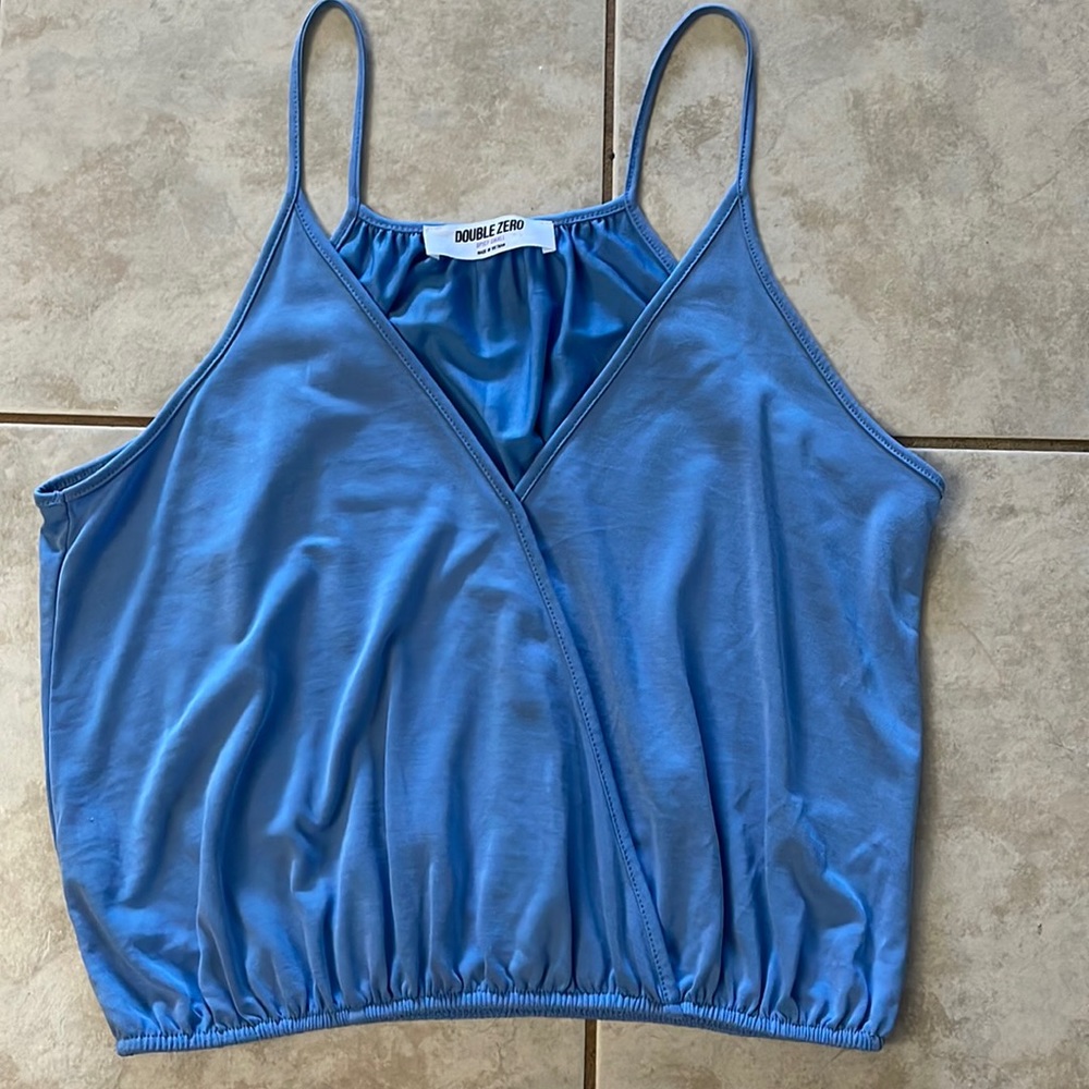 Baby blue tank top